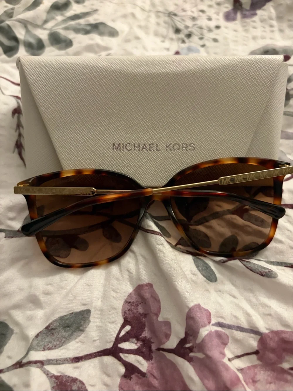 Michael Kors Tortoiseshell Cat-Eye Sunglasses with Brown Lenses